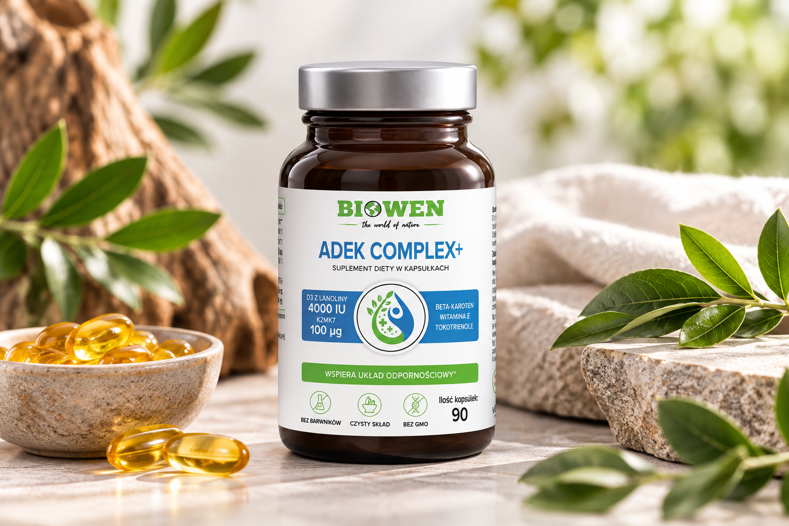 ADEK Complex+ BIOWEN 90 kapsułek