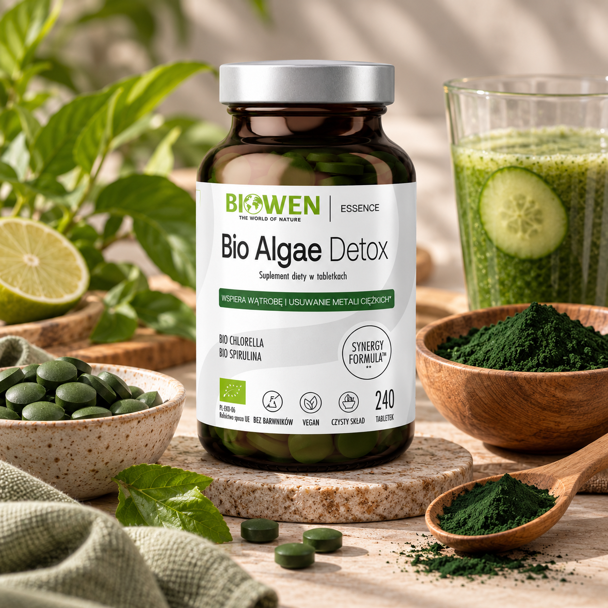 Bio Algae Detox  240 kapsułek BIOWEN