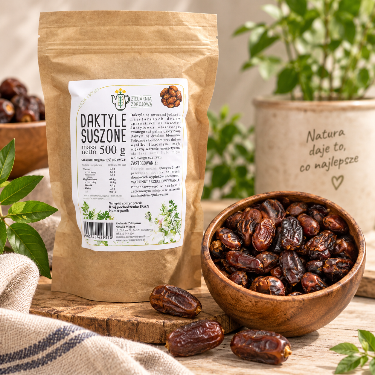 Daktyle bez pestek 500g