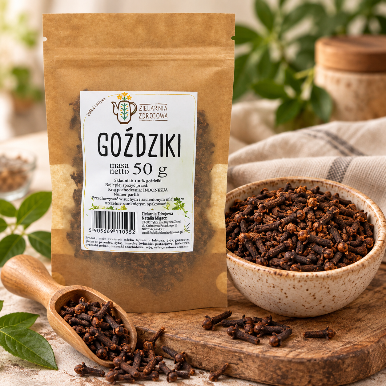 Goździki całe 50 g suszone pąki goździkowca