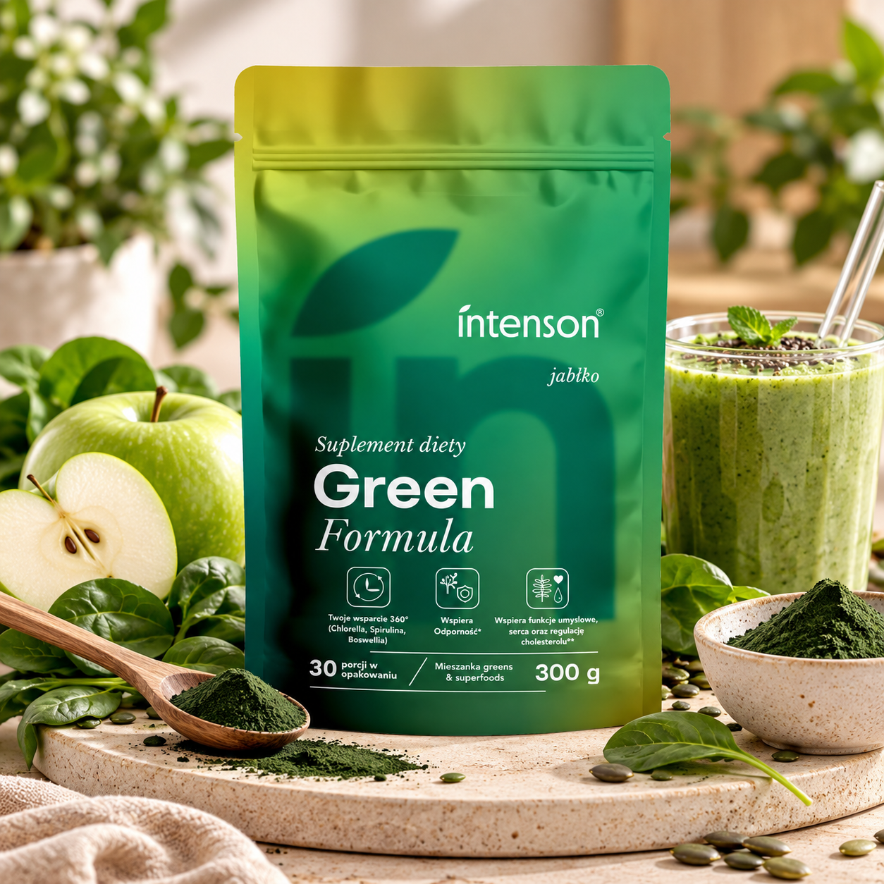 Green Formuła Zielone jabłko INTENSON 300 g