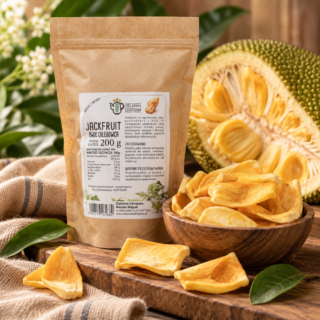 Jackfruit chlebowiec suszony 200g