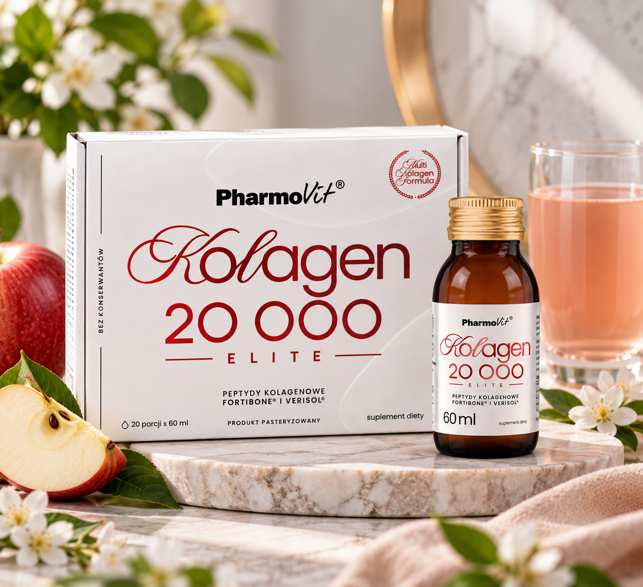 Kolagen 20 000 ELITE 20 szt. x 60 ml PHARMOVIT