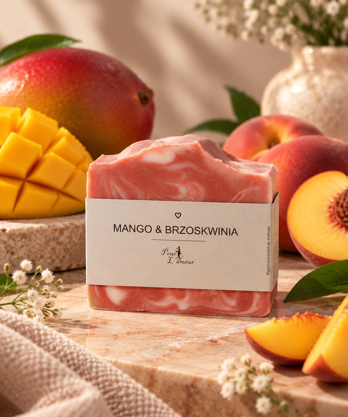 Mydło naturalne Mango Brzoskwinia