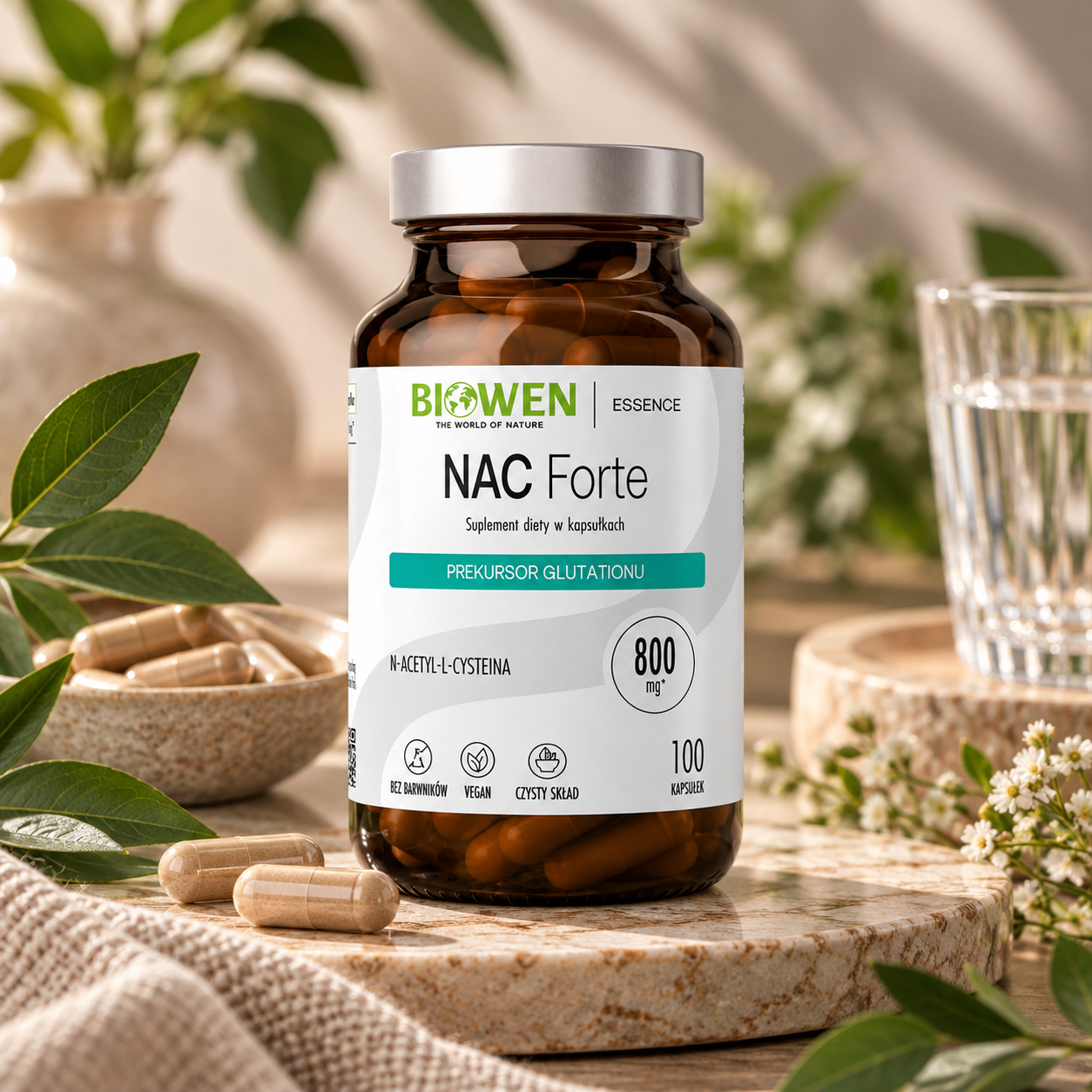 NAC Forte 100 kapsułek BIOWEN