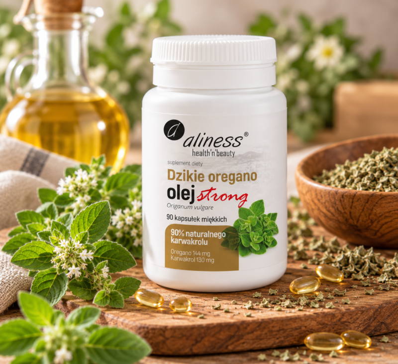 Dzikie oregano olej STRONG 100% naturalny 90 kapsułek