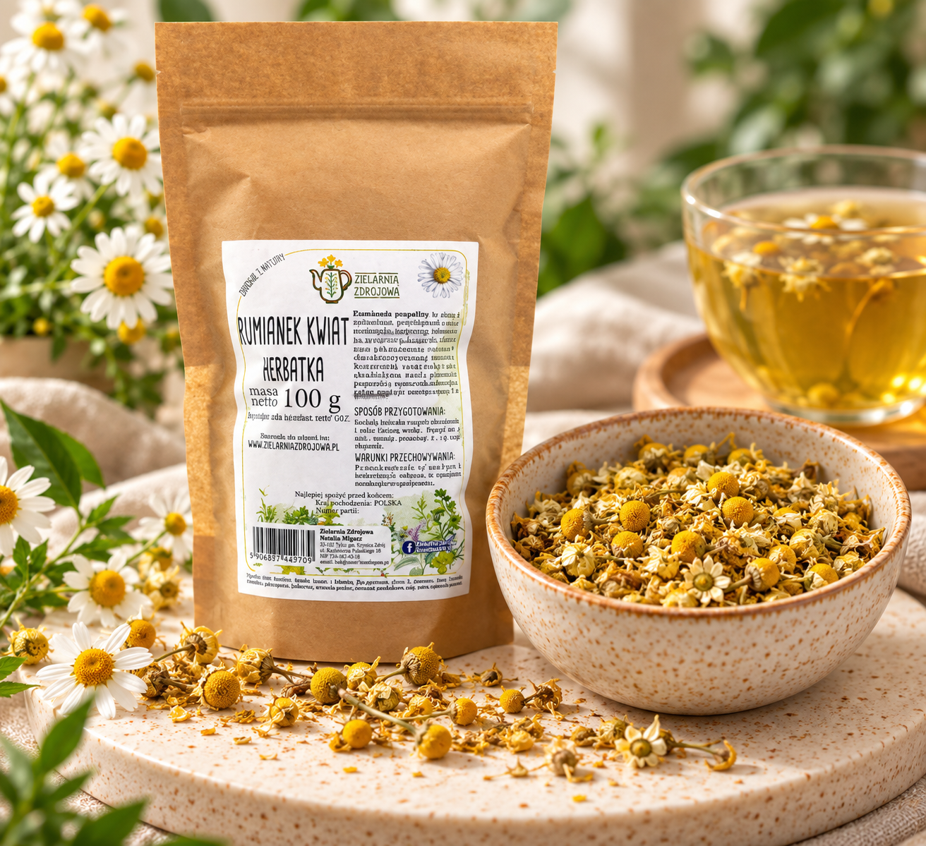 Rumianek Kwiat 100g