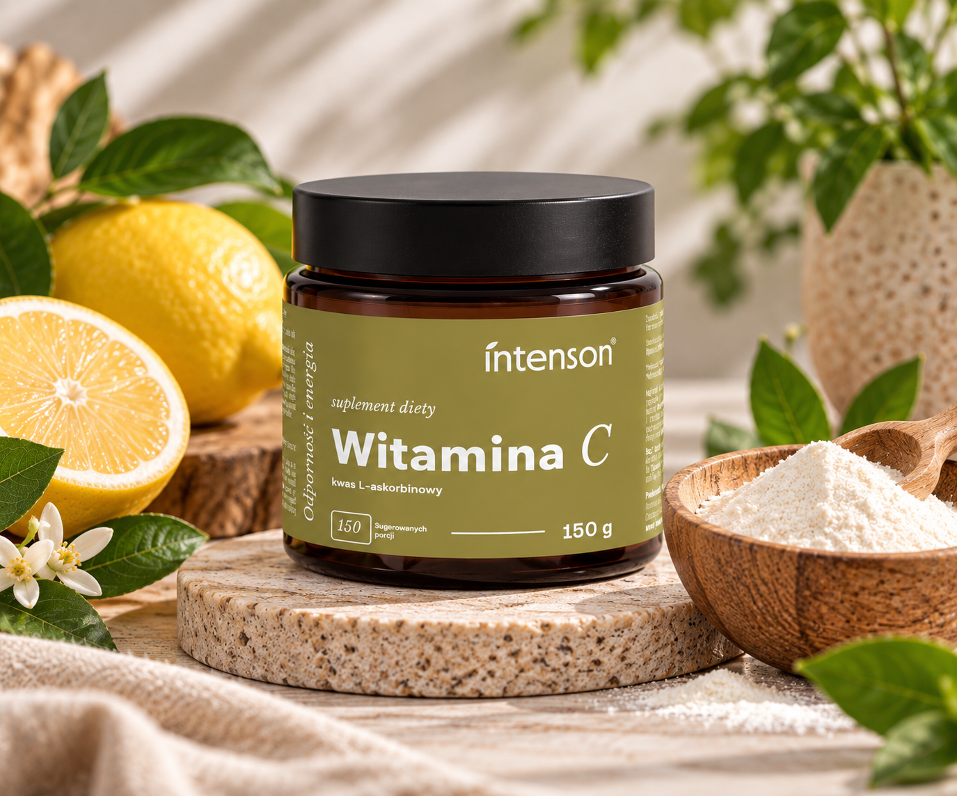 Witamina C proszek 150g INTENSON