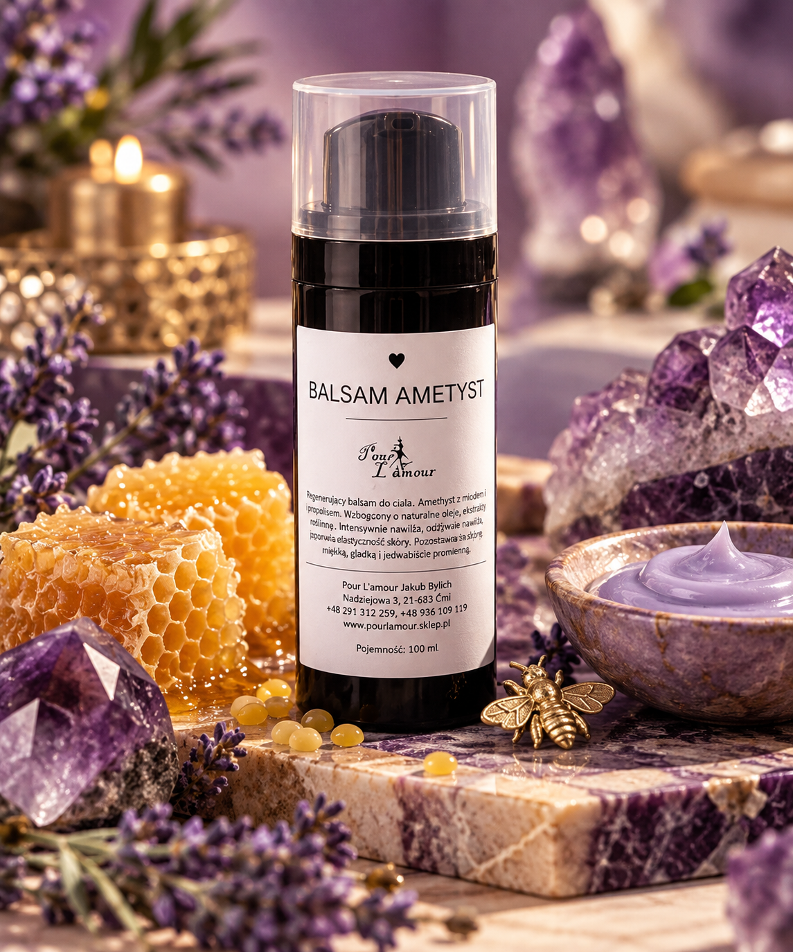 Regenerujący balsam do ciała Ametyst 100 ml