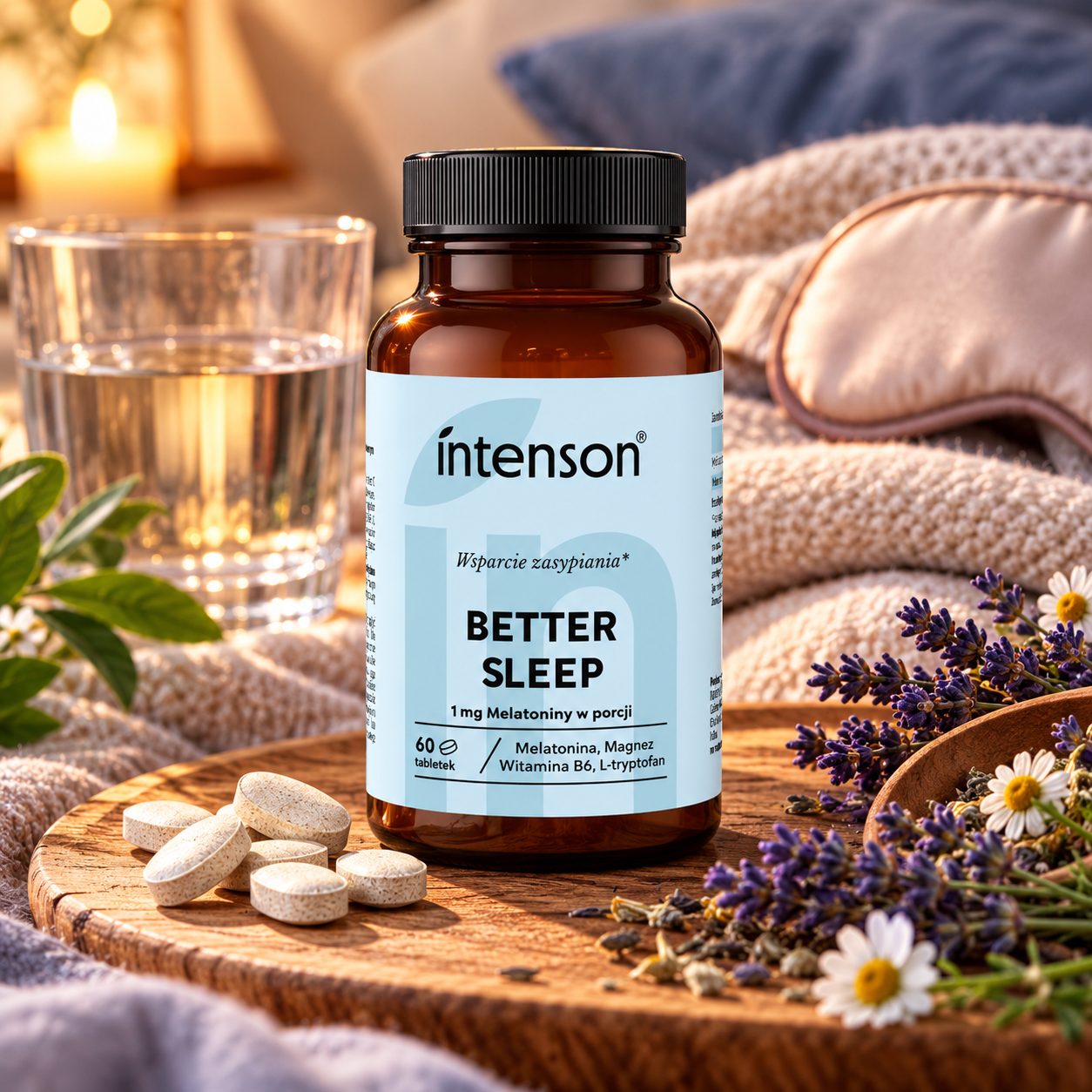 Better Sleep Melatonina Na sen INTENSON 60 tabletek