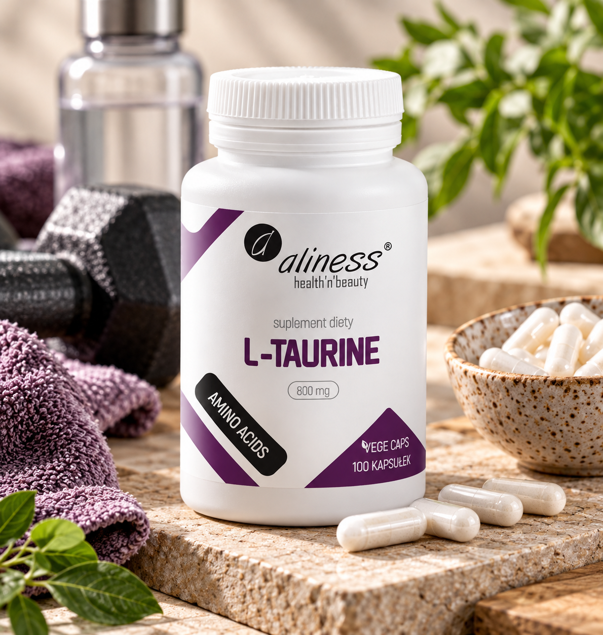 Aliness TAURYNA 800 mg 100 kapsułek VEGE