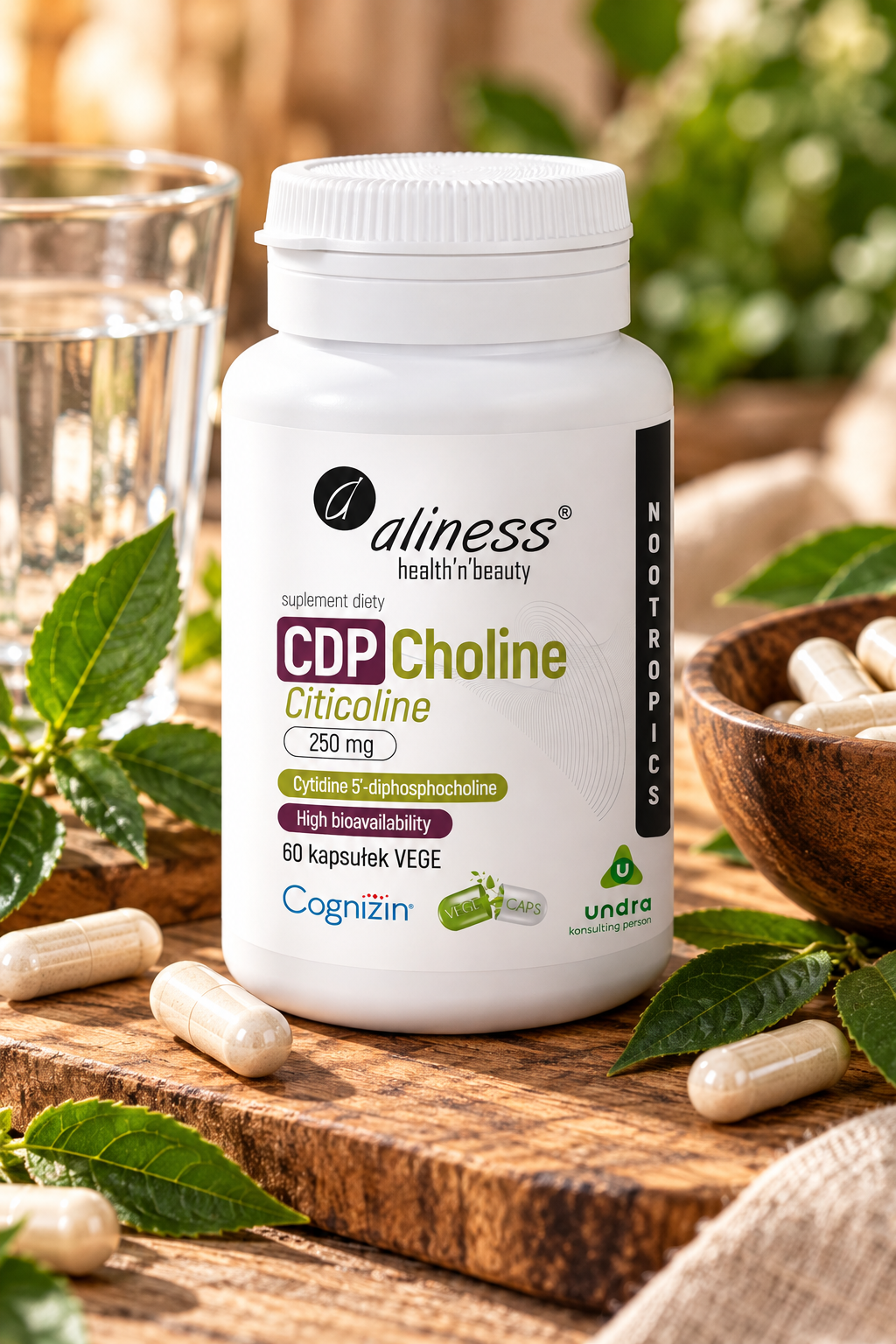 CDP Choline (Citicoline) 250 mg 60 kapsułek