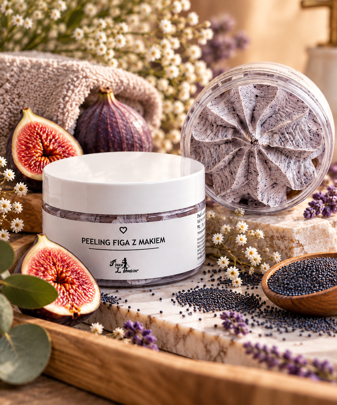 Peeling Figa z Makiem mydło kremowane 100 ml